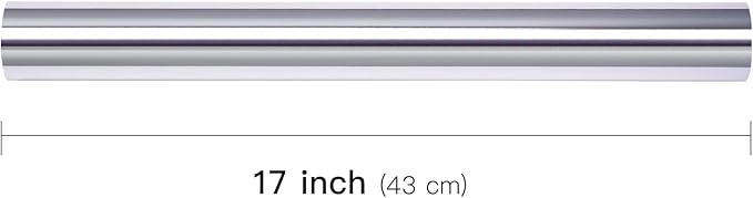 LeZakaa Silver Wrapping Paper Roll - Holographic Iridescent Wrapping Paper for Birthday, Valentine's, Mother's Day, Christmas, Holiday Party - 17 inches x 32.8 Feet (47.23 sq.ft.)