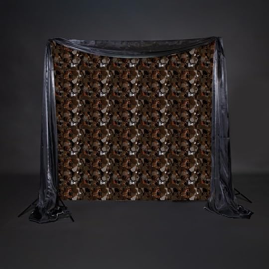Anderson's Brown Vinyl Floral Sheeting,15 Ft. Parade Float Decoration for Trailers, Parties, Weddings, Proms, Photo Backdrops & Events – Durable Fringe Garland for Indoor/Outdoor Use