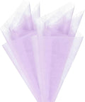 M METERXITY 20-Sheet Korean Cotton Wrapping Flower Paper, Waterproof Floral Wrapping Cotton Paper for Bouquets/Gift Packaging [Light Purple]