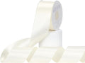 Ivory Satin Ribbon, Double Faced 2 Inch X 25 Yards, Premium Satin Ribbon for Gift Wrapping, Crafts, Hair Bow Making, Sewing, Flower Bouquet, Wedding Party Decor