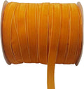 10 Yards Velvet Ribbon Spool (Orange, 5/8")