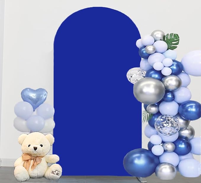 7.2 FT Arch Backdrop Cover, JFDYDM Royal Blue Wedding Arch Cover 7.2 FT, Arch Backdrop Stand Cover, Background Stand Covers for Party Celebration Proposal Birthday