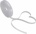 PMLAND White Fabric Satin Ribbon 3/8'' Inch x 27 Yards Double Faced Use for Crafts Gift Wrapping Floral Bouquets Ornaments Hair Bows Party Decoration