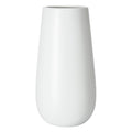 D'vine Dev 10 Inch White Elegant Oval Ceramic Vase for Flowers, Home Décor Vase with Design Box, VS-LD-B-4