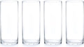 Enova Floral Set of 4 Clear Glass Cylinder Vase, 5W x 12H Inches Tall Clear Flower Vase, Pillar Candle Floating Candle Holders, Decorative Glass Vase for Wedding Centerpieces, Home Kitchen Decor