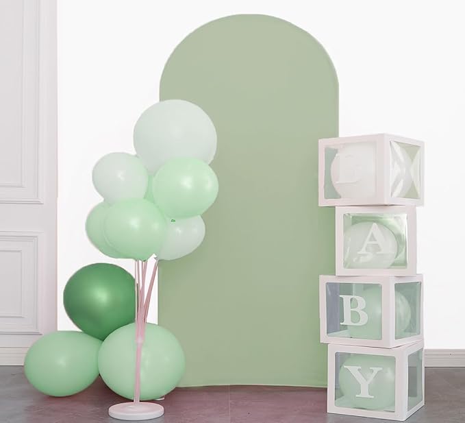 7.2FT Sage Green Wedding Arch Cover, Sage Green 7.2FT Arch Backdrop Cover, Arch Backdrop Covers, Chiara Covers for Wedding Birthday Party Celebration Decor