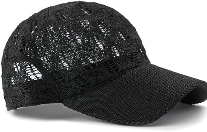 FASHIXD Knit Mesh Baseball Cap for Women - Breathable Summer Trucker Hat