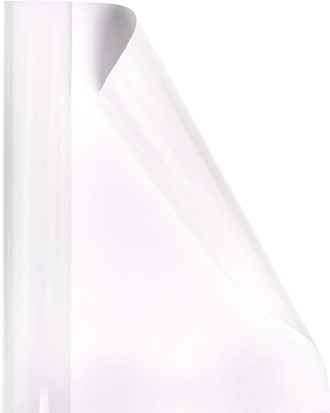 RUSPEPA Rainbow Shine White Metallic Wrapping Paper - 81.5 Sq Ft - Solid Color Paper Perfect for Wedding,Birthday,Christmas,Baby Show - 30 inches x 32.8 feet