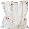 Cotton Canvas Tote Bag Reusable Soft Grocery Cloth Bag Floral Shoulder Bag for Beach Travel Shopping