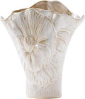 White Ceramic Decorative Vase,Cute Small White Flower Vase for Home Decor,Nordic Modern Boho Ins Style Decorative Ceramic Aesthetic Vases for Flowers