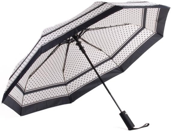 Nollia Windproof Automatic Travel Umbrella, Compact Portable with Reinforced Ribs for Sun & Rain