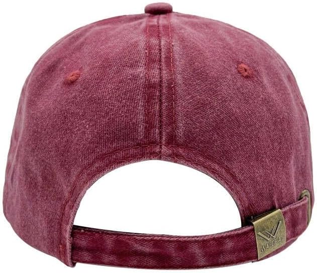 Waldeal Pickleball Hat for Women, Ajustable Embroidered Daisy Washed Denim Baseball Cap