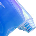 ONEART | 16 Gauge Holographic Iridescent Plastic Vinyl, 16"x54" Solid Vinyl Fabric-Opaque Blue