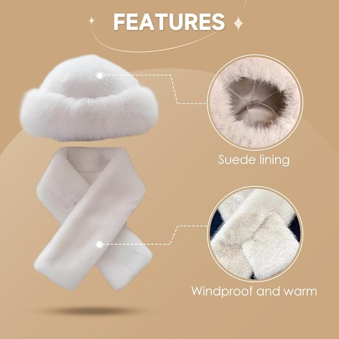Faux Fur Bucket Hat, Womens Winter Plush Fluffy Furry Mink Hats Warm Thickened Fisherman Cap for Girls Women