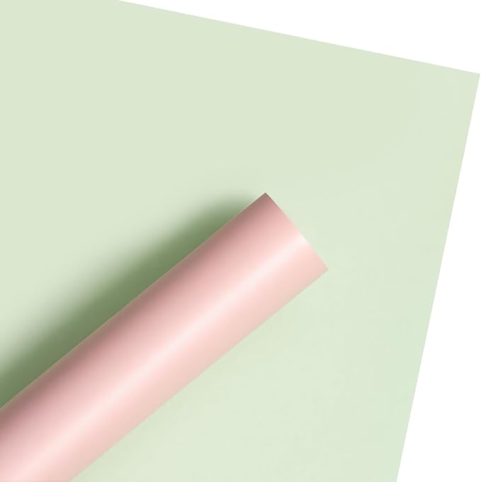 WRAPAHOLIC 20 Sheets Flower Wrapping Paper - 22.4 x 22.4 inch Meat Pink Color Water-Resistant Floral Bouquet Wrapping Paper, Florist Supplies Packaging for Wedding Birthday Gift DIY