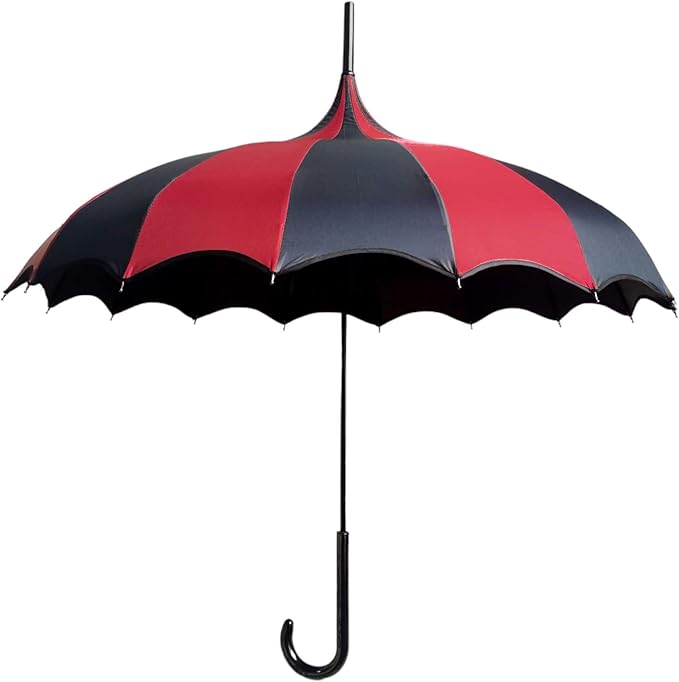 Full Size Dark Wing Pagoda Umbrella - Ideal for All Weather, Perfect for Vampires, Gothic Enthusiasts, and Lovers of Unique Bat Wing Style