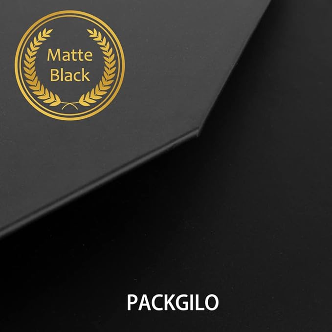 Black Extra Large Gift Box with Lid 1 Pcs 19x16x6 Inches, Gift Box large Black Gift Boxes for Presents Clothes Robe Wedding Dress Sweater,Reusable Foldable Bridesmaid Proposal Box（Matte）