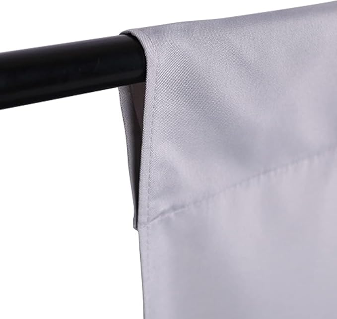 GFCC Gray Photo Backdrop - 10FTx10FT Grey Background for Photography Photo Booth Backdrop for Photoshoot Video Recording Background Screen Parties Curtain