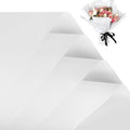FUHITIM 20 Sheets Flower Wrapping Paper -Waterproof Floral Bouquet Wrapping Paper Used for DIY Crafts, Gift Packaging, Florist Supplies Packaging Paper for Wedding Birthday Gift (White)