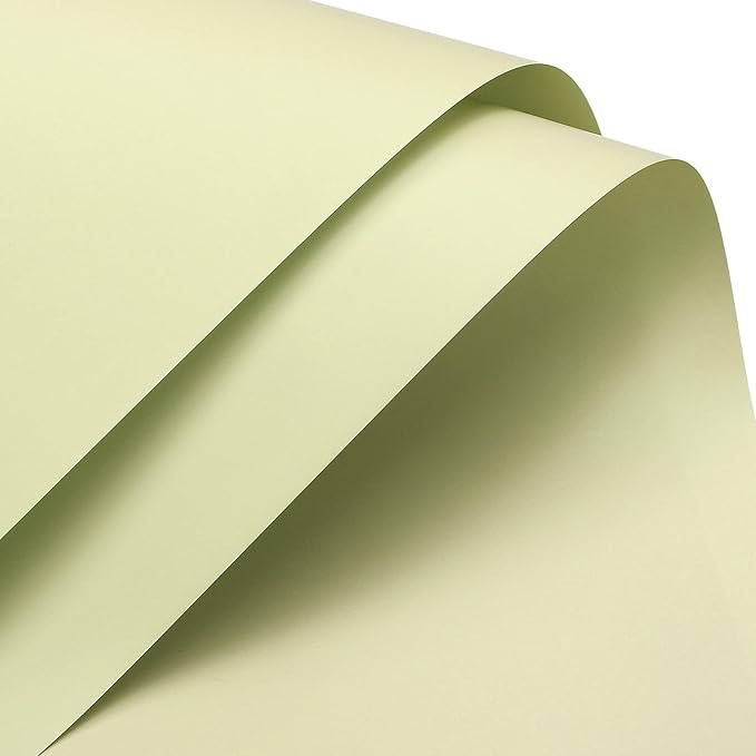 MECCANIXITY 10 Pcs Flower Wrapping Paper 22.8x22.8 Inch Waterproof Florists Wrapping Paper for Florist Bouquet Supplies, DIY Crafts, Gift/Gift Box Packaging Milk Green