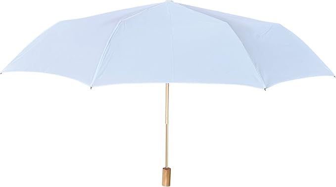 White Wedding Umbrella, Foldable, Waterproof, Windproof, Golden Color Shaft, Frame, Pongee Fabric, Aluminum Shaft, Frame, Fiberglass Ribs, Wooden Handle, Super Light, Compact Size