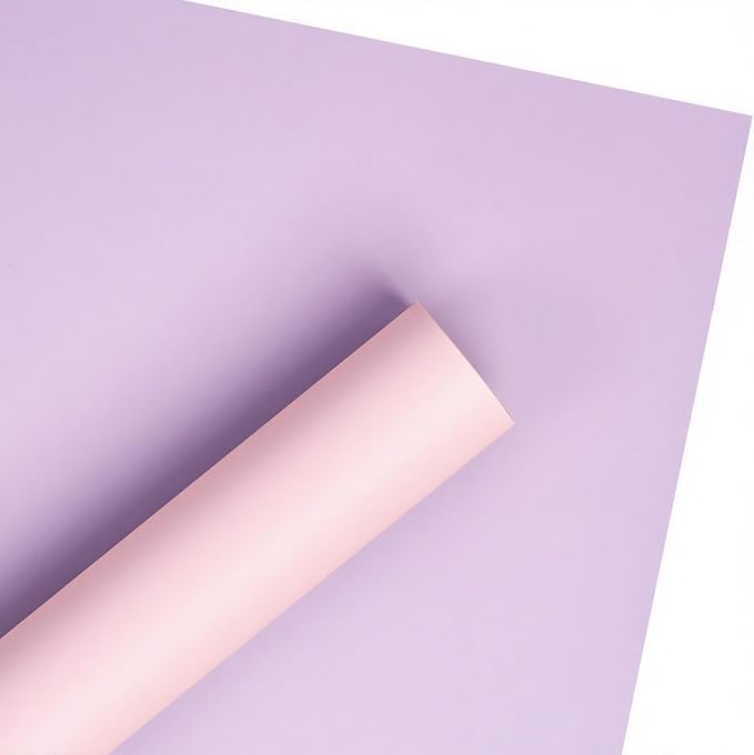 WRAPAHOLIC 20 Sheets Flower Wrapping Paper - 22.4 x 22.4 inch Lilac Purple Color Water-Resistant Floral Bouquet Wrapping Paper, Florist Supplies Packaging for Wedding Birthday Gift DIY