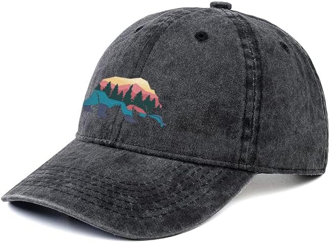 Negi Retro Baseball Cap Denim Hat for Women Female Washed Distressed Adjustable Dad Hats Unconstructed Cotton