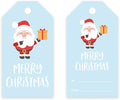 Andaz Press Christmas Holiday Classic Tags, Merry Christmas to from Classic Favor Tags, Santa Claus Design, for Holiday Events, 60-Pack
