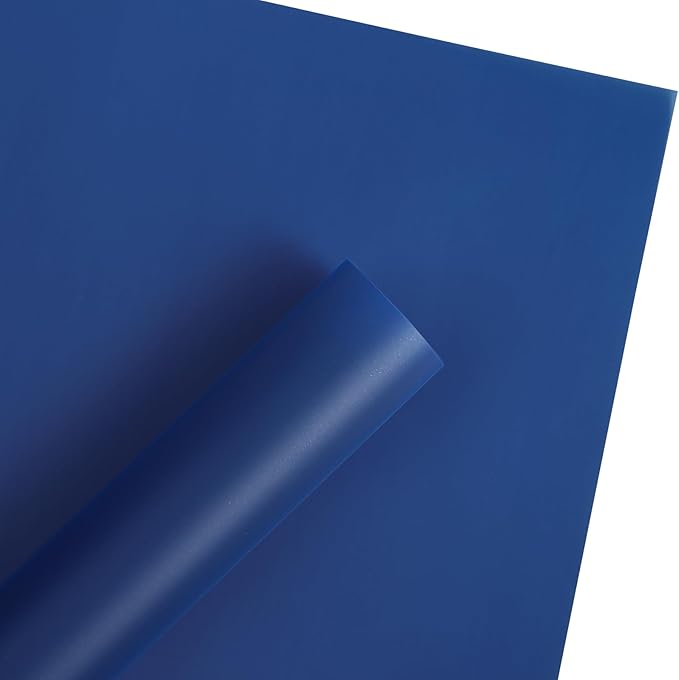 WRAPAHOLIC 20 Sheets Flower Wrapping Paper - 22.4 x 22.4 inch Pure Royal Blue Water-Resistant Floral Bouquet Wrapping Paper, Florist Supplies Packaging for Wedding Birthday Gift DIY