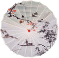 Parasol Chinese Style Classical Oil Paper Umbrella Rainproof Umbrella, Parasol Pendent Floral Mulitcolor Paper and Bamboo Painted Paper Parasol