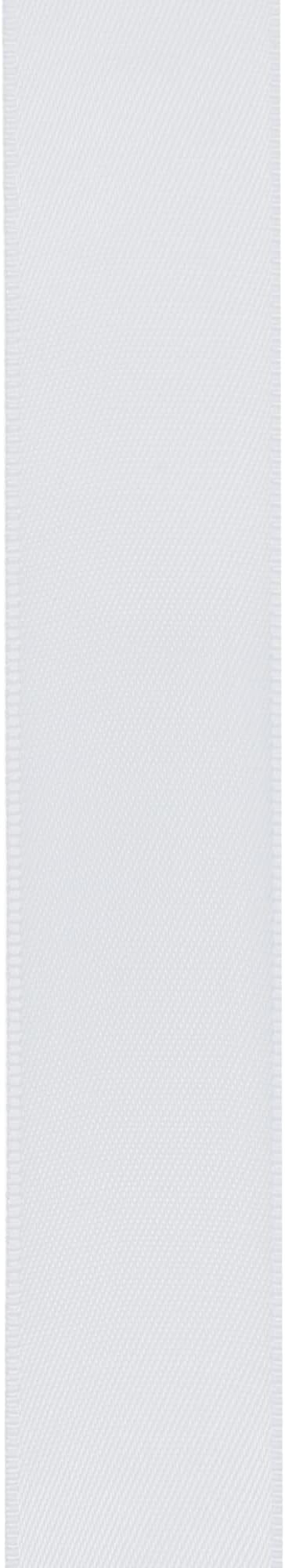 LIUYAXI White Double Faced Satin Ribbon, 1/4" X Continuous 50 Yards, Thin Ribbons Perfect for Gift Wrapping Wedding Invitation Card Tag Floral Arrangement Craft
