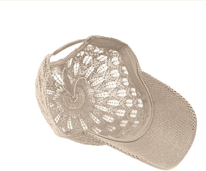 FASHIXD Knit Mesh Baseball Cap for Women - Breathable Summer Trucker Hat