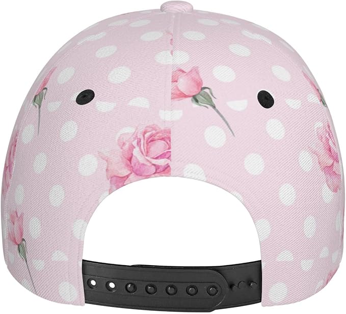 Rose Snapback Cap Womens Baseball Hats Flower Floral Sun Cap Women's Baseball Caps Cute Hats