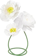 16"/12" 3 Pcs White Large Paper Flower Decoration for Party, Wedding Decoration, Background Wall, Nursery Room Decoration, Bridal Shower, Baby Shower (White,Set/3)