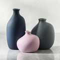 Ceramic Vase Set of 3,Decorative Vases Home Decor, Modern Boho Rustic Farmhouse Pottery Vases for Pampas Grass Dried Fresh Flowers,Bedroom,Living Room,Bookshelf, Mantel，Centerpiece Table Decor