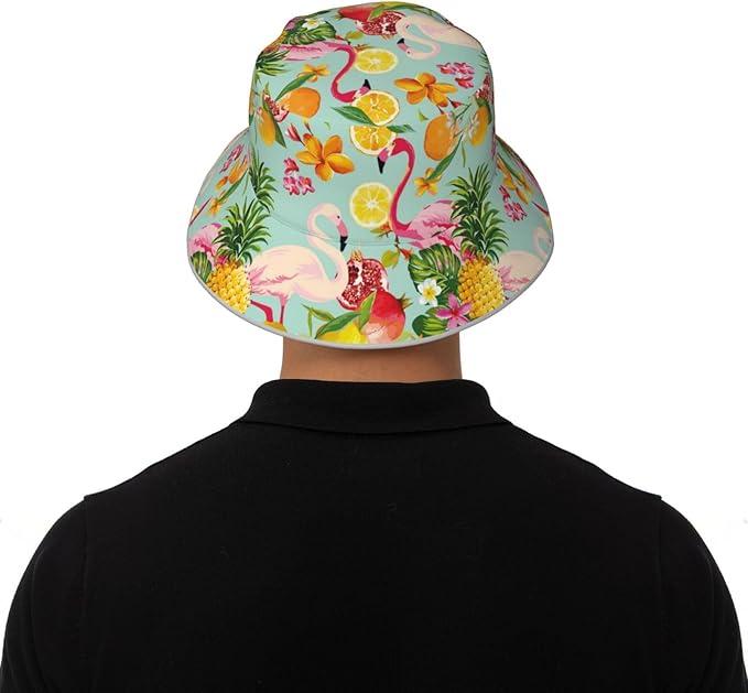 Hat Reversible Fisherman Hats Double Sided Wearing for Women Men Boys Girls