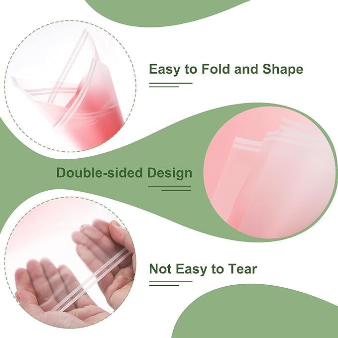 PATIKIL Flower Gift Wrapping Paper, 20 Sheets Waterproof Bouquet Paper Wrap Florist Supplies Packaging Floral Papers for Wedding DIY Craft Valentine Mother's Day, Pink
