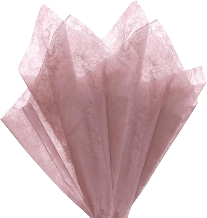 M METERXITY 152-Sheet Korean Cotton Wrapping Flower Paper, 11.8 Inch/ 30cm Waterproof Floral Wrapping Cotton Paper for Bouquets/Gift Packaging [Rose]