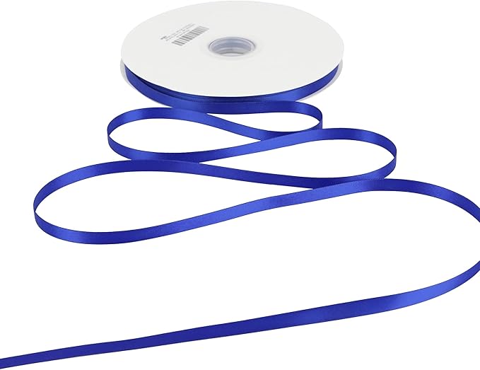 MEEDEE Royal Ribbon 3/8 Inch Double Faced Satin Polyester Ribbon, 100 Yards, Royal Blue, Perfect for Gift Wrapping, Crafts, Wedding, Baby Shower, Holidays, Parties