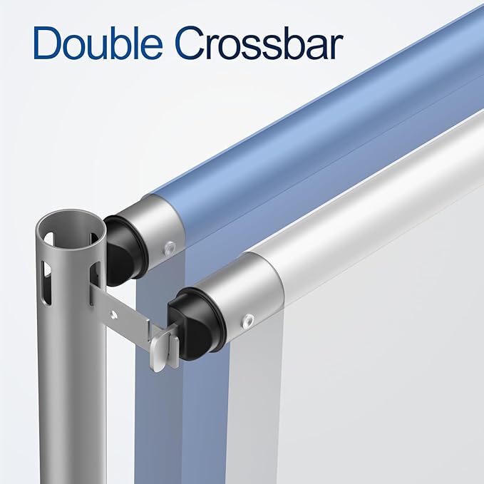 8.9x10ft Pipe and Drape Backdrop Stand, Double Crossbar, Heavy Duty Adjustable Background Frame with Metal Base for Parties Photography Wedding Photoshoot Decoration