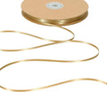 LaRibbons Gold Satin Ribbon 1/8 Inch 100 Yards Thin Luxury Double Faced Pale Gold Silk Ribbon for Flower Bouquet Crafts Gift Wrapping Wedding Christmas Decoration