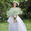 Bringsine Baby Breath Gypsophila Deco White Colour Artificial Flowers for Wedding 30 Pieces/lot