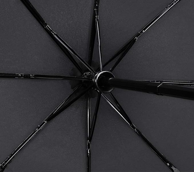 YumSur Compact Travel Umbrella - Windproof, Reinforced Canopy, Tested in 60mph Winds, Strong Reinforced Windproof Umbrella, One Touch Auto Open/Close for Men & Women