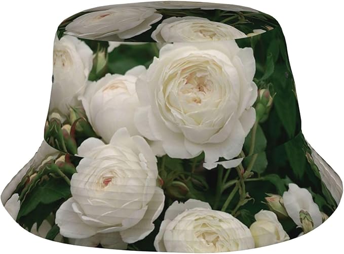 Rose Bucket Hat Womens Fisherman Hat Flower Sun Hats Cute Caps Rose Flower Hats for Women Outdoor