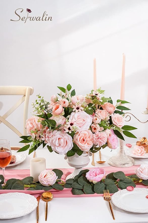 Serwalin Artificial Flowers Home Cake Decorations