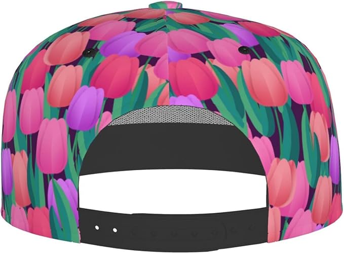 Tulip Flower Baseball Cap for Women Baseball Caps Flower Hat Tulip Baseball Hats Womens Cap for Outdoor