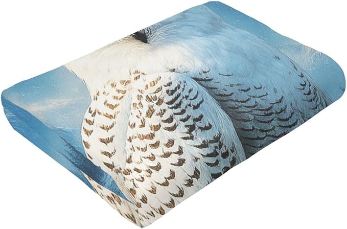 Owl Blanket Cute Owl Throw Blanket Soft Cozy Fleece Fuzzy Stuffed Plush Flannel Gifts for Girls Women Boys Kids Adults50 X60
