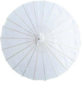 THY COLLECTIBLES 33" Japanese Chinese Umbrella Parasol for Wedding Parties, Photography, Costumes, Cosplay, Decoration and Other Events - Solid Color (White)