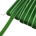 Chenkou Craft Christmas Green 25 Yards 3/8" Velvet Ribbon Lots Bulk (Green, 3/8"(10mm))