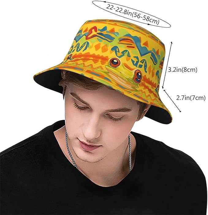 Cute Potted Cactus Bucket Hat Novelty Sun Hats Trendy Fisherman Cap for Men and Women